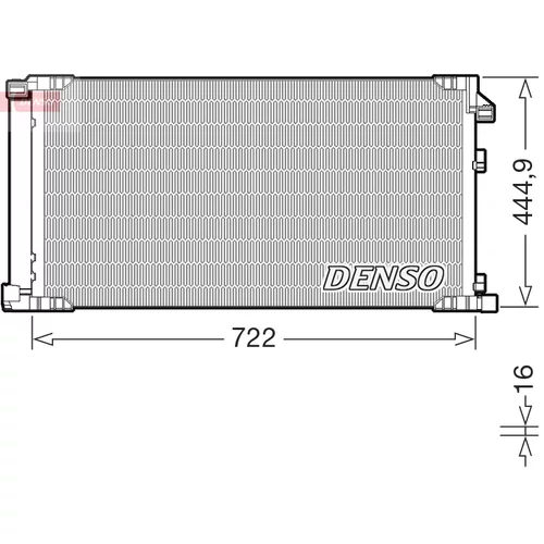 Kondenzátor klimatizácie DENSO DCN51019