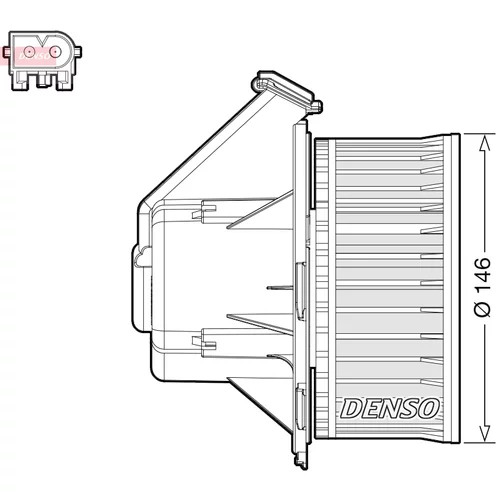 Vnútorný ventilátor DEA17032 /DENSO/