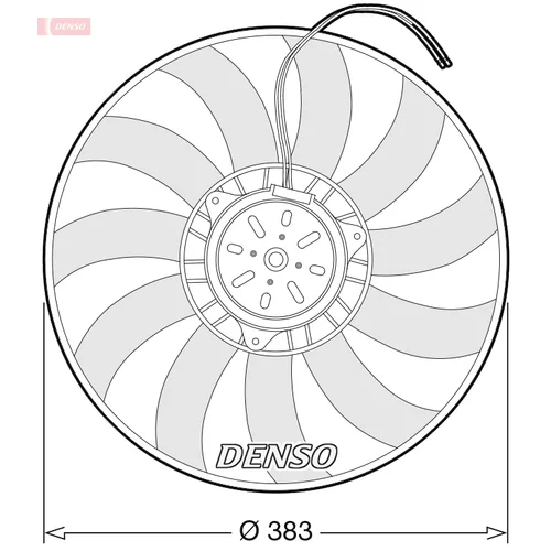 Ventilátor chladenia motora DENSO DER02009