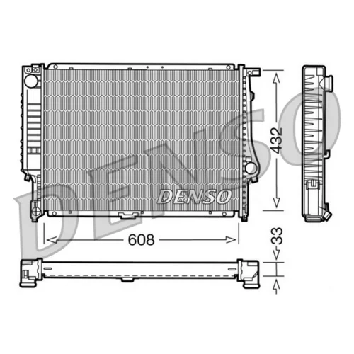 Chladič motora DENSO DRM05052