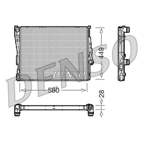 Chladič motora DENSO DRM05069