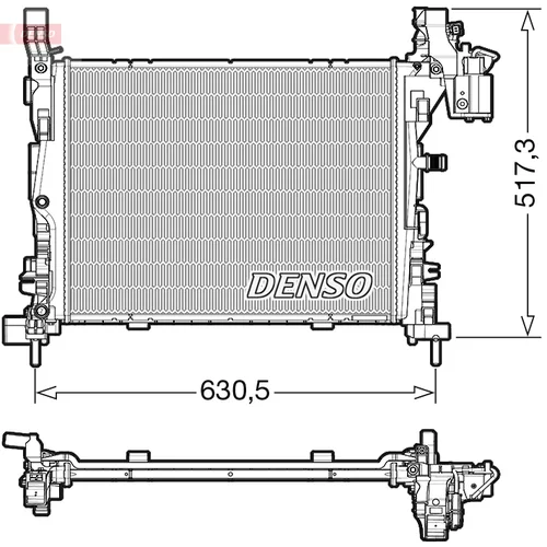 Chladič motora DENSO DRM23062