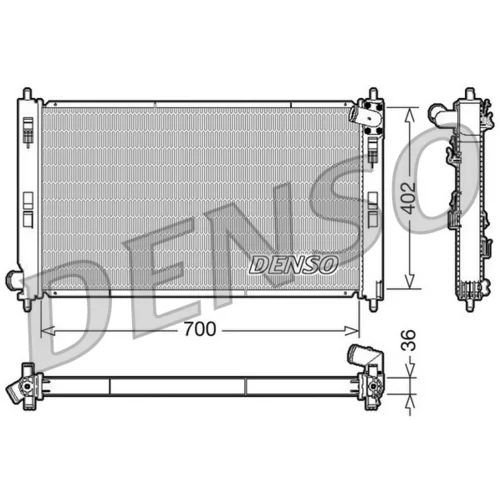 Chladič motora DENSO DRM45029