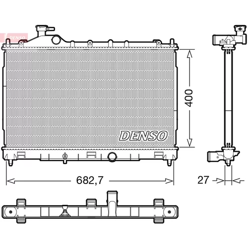 Chladič motora DENSO DRM45058