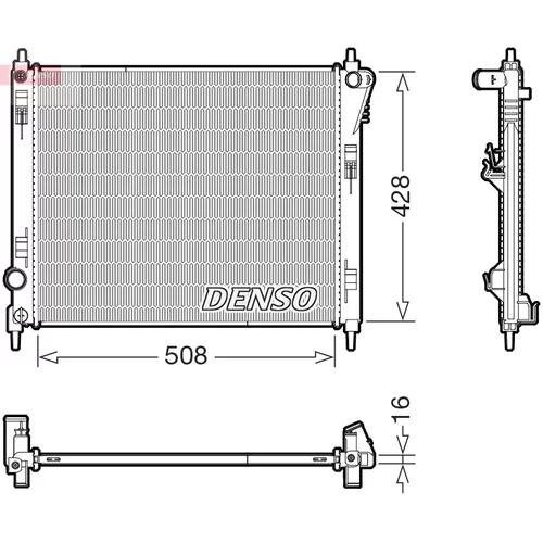 Chladič motora DENSO DRM46075