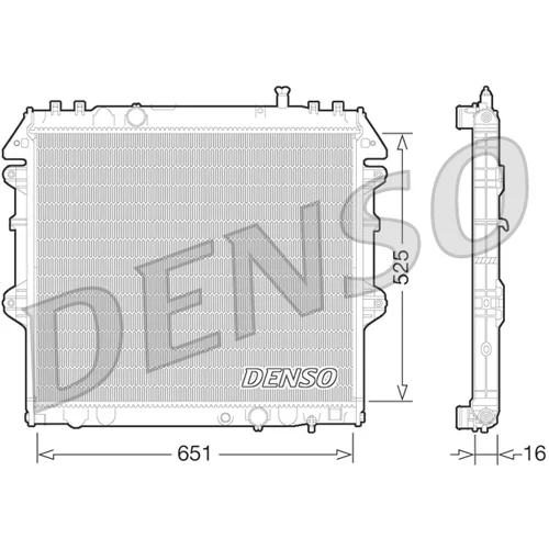 Chladič motora DENSO DRM50069