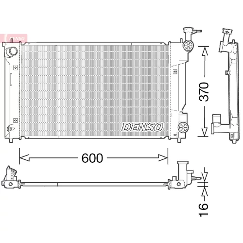 Chladič motora DENSO DRM50094