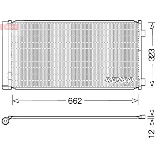 Kondenzátor klimatizácie DENSO DCN05103 - obr. 1