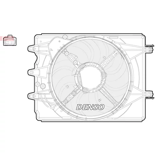 Ventilátor chladenia motora DENSO DER09059