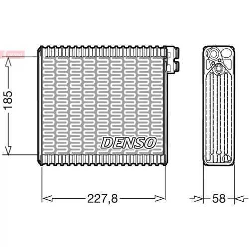 Výparník klimatizácie DEV09011 /DENSO/