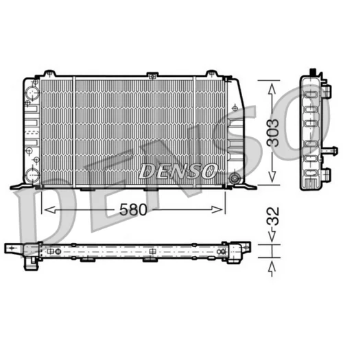 Chladič motora DENSO DRM02010