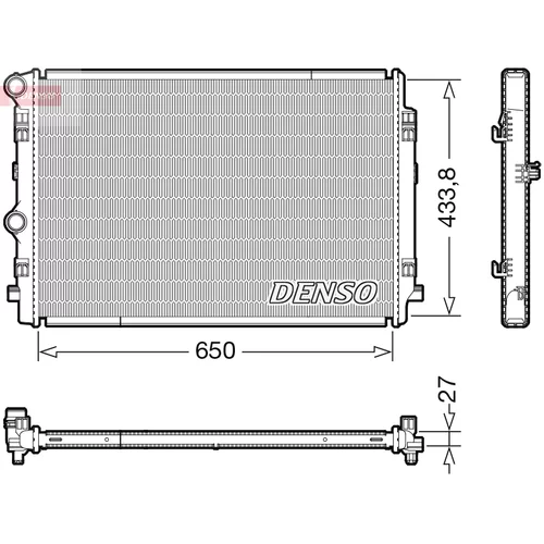 Chladič motora DENSO DRM02044