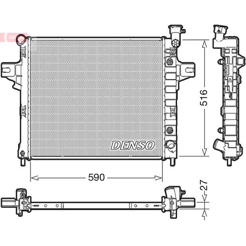 Chladič motora DENSO DRM06031