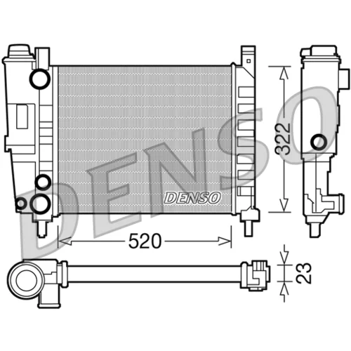 Chladič motora DENSO DRM09144