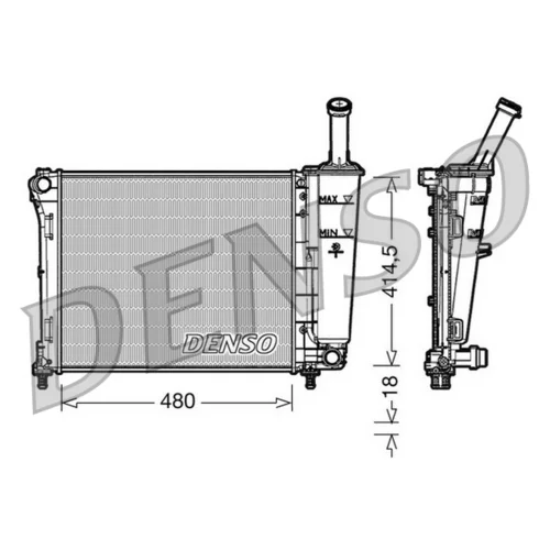 Chladič motora DENSO DRM09161