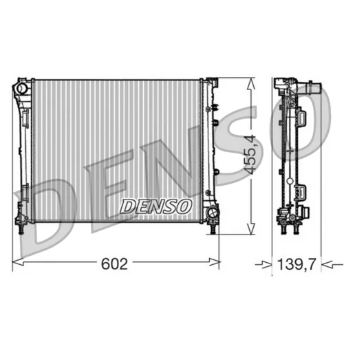 Chladič motora DRM09162 /DENSO/