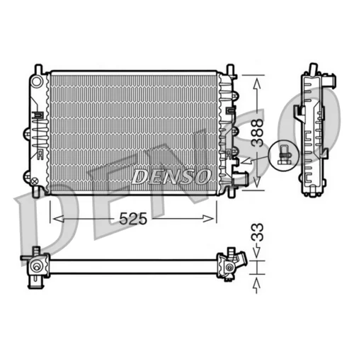 Chladič motora DENSO DRM10025