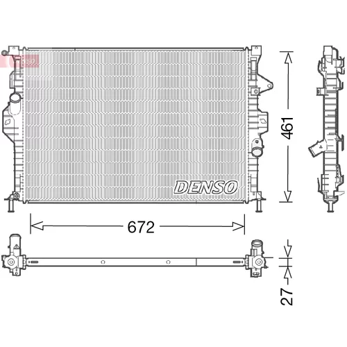 Chladič motora DENSO DRM10048