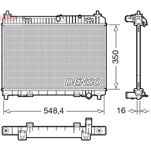 Chladič motora DENSO DRM10113