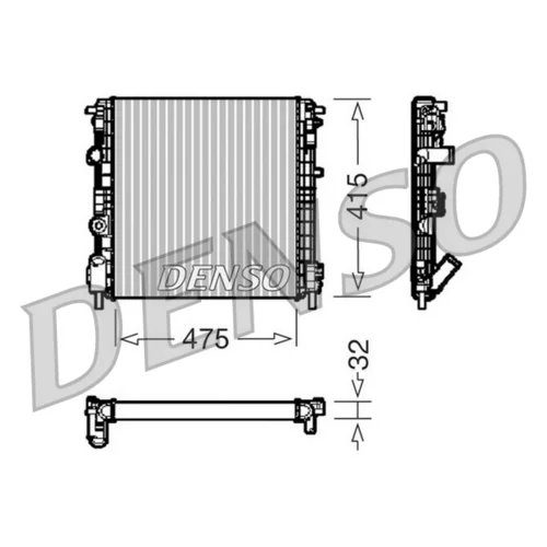 Chladič motora DENSO DRM23015