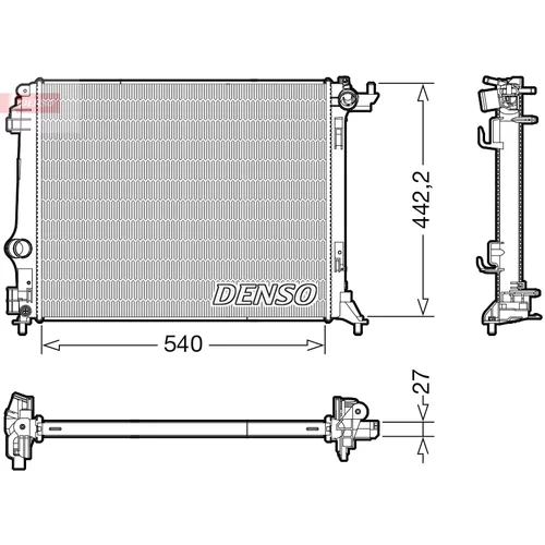 Chladič motora DENSO DRM23116