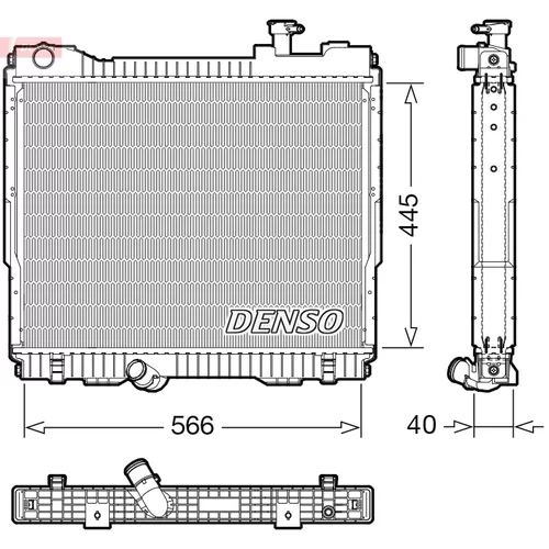 Chladič motora DENSO DRM23119