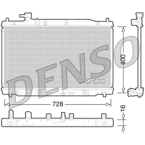 Chladič motora DENSO DRM40030