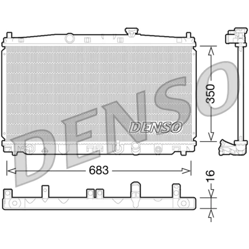 Chladič motora DENSO DRM40032