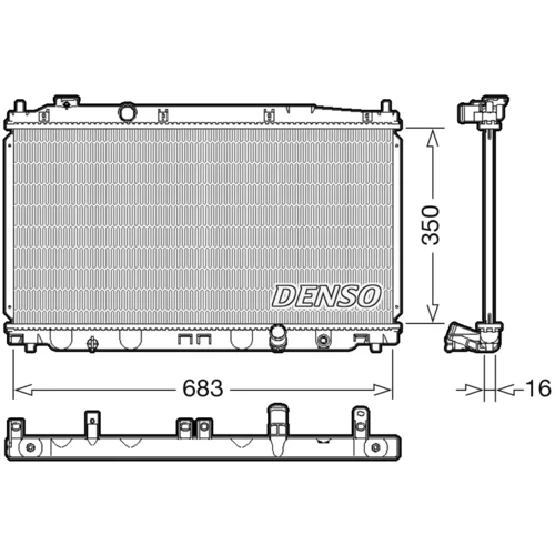 Chladič motora DENSO DRM40035