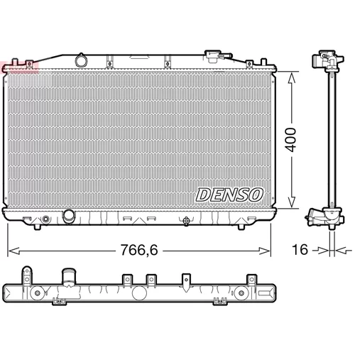 Chladič motora DENSO DRM40051