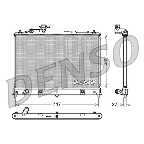 Chladič motora DENSO DRM44025