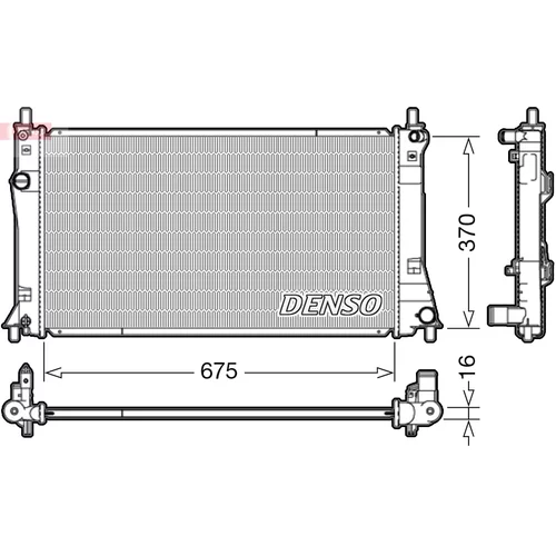 Chladič motora DENSO DRM44035