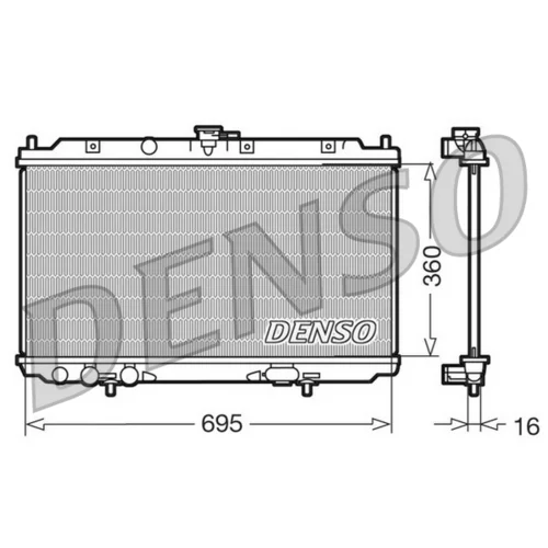 Chladič motora DRM46012 /DENSO/