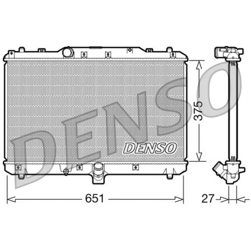 Chladič motora DENSO DRM47022