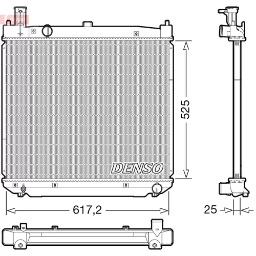 Chladič motora DENSO DRM50141