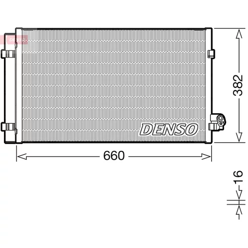 Kondenzátor klimatizácie DENSO DCN05107