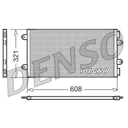 Kondenzátor klimatizácie DENSO DCN09104