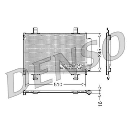 Kondenzátor klimatizácie DENSO DCN47010