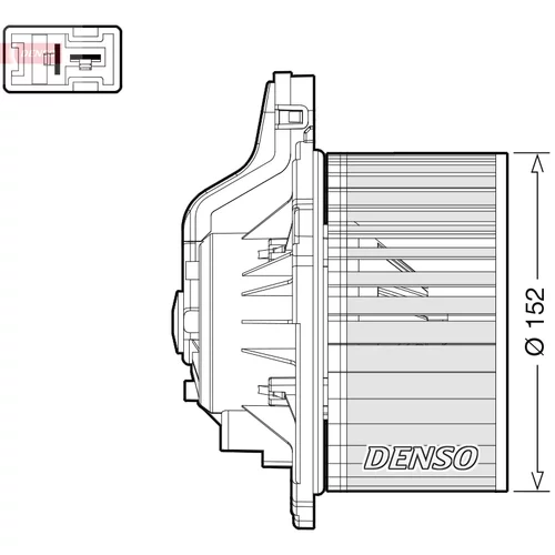 Vnútorný ventilátor DENSO DEA41015