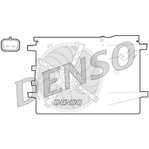 Ventilátor chladenia motora DENSO DER09058