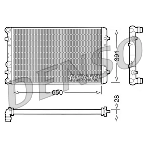 Chladič motora DENSO DRM02007