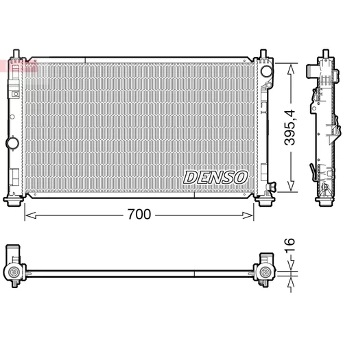 Chladič motora DENSO DRM06039