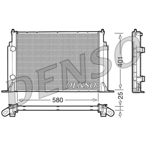 Chladič motora DENSO DRM09122