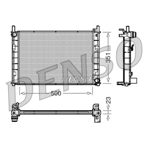 Chladič motora DENSO DRM10045