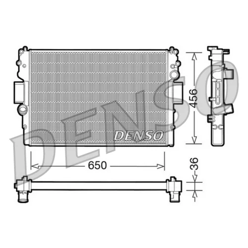 Chladič motora DENSO DRM12007