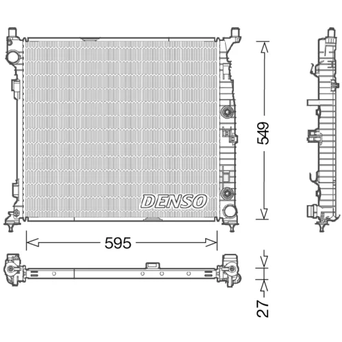 Chladič motora DENSO DRM17055