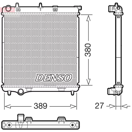 Chladič motora DENSO DRM21108