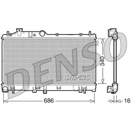 Chladič motora DENSO DRM36007