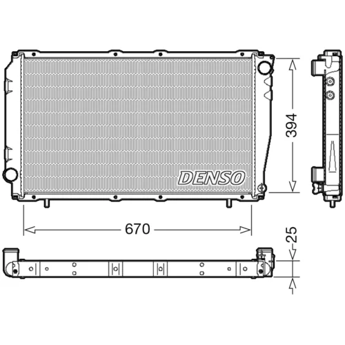 Chladič motora DENSO DRM36016