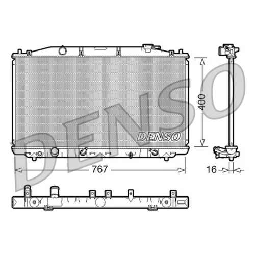 Chladič motora DENSO DRM40025